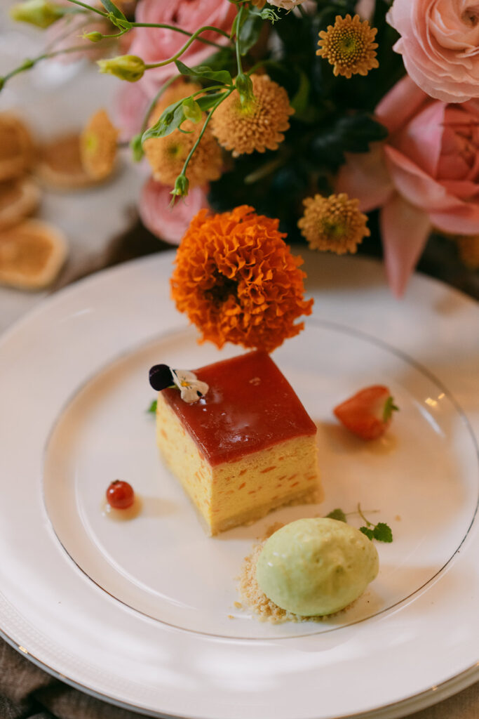 Desserts at Yaatra for autumnal London styled shoot