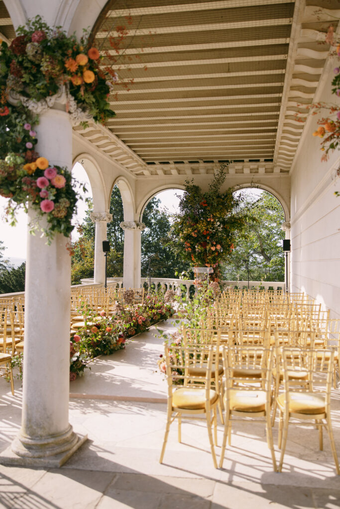 Bright elegant ceremony space at Cliveden House